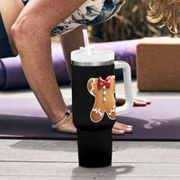 Gingerbread Man Tumbler With Handle Christmas Cookie Costume - Wonder Print Shop