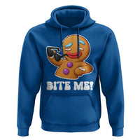 Funny Xmas Gingerbread Man Hoodie Funny Sexy Cookie Bite Me - Wonder Print Shop