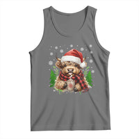 Christmas Cow Tank Top Funny Highland Cow Western Farmer Gift - Wonder Print Shop