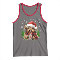 Christmas Cow Tank Top Funny Highland Cow Western Farmer Gift - Wonder Print Shop
