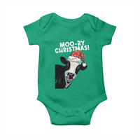 Christmas Cow Baby Onesie Funny Moo Ry Christmas Farmer Gift - Wonder Print Shop