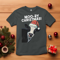 Christmas Cow T Shirt Funny Moo Ry Christmas Farmer Gift - Wonder Print Shop