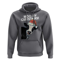 Christmas Cow Hoodie Funny Moo Ry Christmas Farmer Gift - Wonder Print Shop