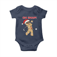 Oh Snap Gingerbreadman Golfer Baby Onesie Funny Golf Christmas Golfing Pajamas - Wonder Print Shop