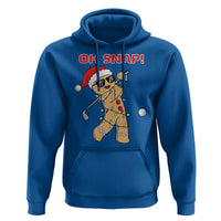 Oh Snap Gingerbreadman Golfer Hoodie Funny Golf Christmas Golfing Pajamas - Wonder Print Shop