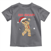 Oh Snap Gingerbreadman Golfer Toddler T Shirt Funny Golf Christmas Golfing Pajamas - Wonder Print Shop
