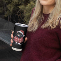 Christmas Black Cat Tumbler Cup Catmas Gift For New Year - Wonder Print Shop