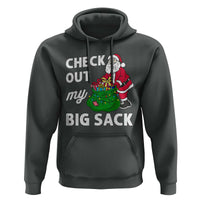 Retro Funny Santa Hoodie Christmas Joke Check Out My Big Sack - Wonder Print Shop