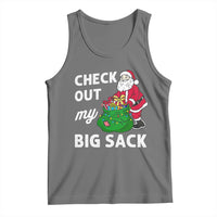 Retro Funny Santa Tank Top Christmas Joke Check Out My Big Sack - Wonder Print Shop