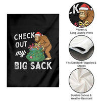 Santa Bigfoot Christmas Garden Flag Funny Sasquatch Xmas Joke - Wonder Print Shop