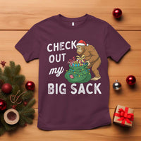 Santa Bigfoot Christmas T Shirt Funny Sasquatch Xmas Joke - Wonder Print Shop