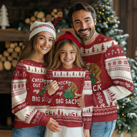 Santa Bigfoot Xmas Ugly Christmas Sweater Funny Sasquatch Xmas Joke - Wonder Print Shop