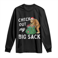 Santa Bigfoot Christmas Long Sleeve Shirt Funny Sasquatch Xmas Joke - Wonder Print Shop