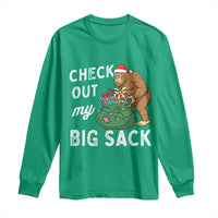 Santa Bigfoot Christmas Long Sleeve Shirt Funny Sasquatch Xmas Joke - Wonder Print Shop