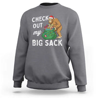 Santa Bigfoot Christmas Sweatshirt Funny Sasquatch Xmas Joke - Wonder Print Shop