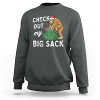 Santa Bigfoot Christmas Sweatshirt Funny Sasquatch Xmas Joke - Wonder Print Shop