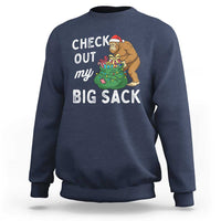 Santa Bigfoot Christmas Sweatshirt Funny Sasquatch Xmas Joke - Wonder Print Shop