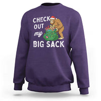 Santa Bigfoot Christmas Sweatshirt Funny Sasquatch Xmas Joke - Wonder Print Shop
