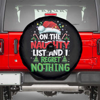 Funny Christmas Spare Tire Cover On The Naughty List I Regret Nothing - Wonder Print Shop