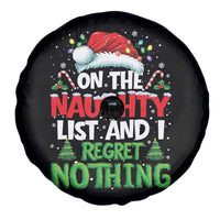 Funny Christmas Spare Tire Cover On The Naughty List I Regret Nothing - Wonder Print Shop