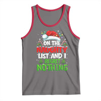 Funny Christmas Tank Top On The Naughty List I Regret Nothing - Wonder Print Shop