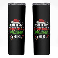 This Is My Christmas Pajama Skinny Tumbler Funny Xmas PJs - Wonder Print Shop