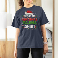 This Is My Christmas Pajama T Shirt For Women Funny Xmas PJs - Wonder Print Shop