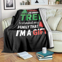 Funny Christmas Throw Blanket Lay Under The Tree Xmas Family Pajama Gift - Wonder Print Shop