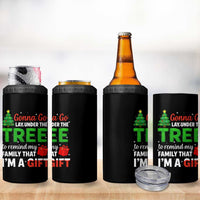 Funny Christmas 4 in 1 Can Cooler Tumbler Lay Under The Tree Xmas Family Pajama Gift - Wonder Print Shop