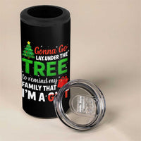 Funny Christmas 4 in 1 Can Cooler Tumbler Lay Under The Tree Xmas Family Pajama Gift - Wonder Print Shop