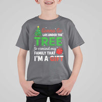 Funny Christmas T Shirt For Kid Lay Under The Tree Xmas Family Pajama Gift - Wonder Print Shop
