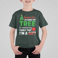 Funny Christmas T Shirt For Kid Lay Under The Tree Xmas Family Pajama Gift - Wonder Print Shop