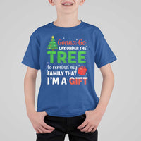 Funny Christmas T Shirt For Kid Lay Under The Tree Xmas Family Pajama Gift - Wonder Print Shop