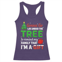 Funny Christmas Racerback Tank Top Lay Under The Tree Xmas Family Pajama Gift - Wonder Print Shop