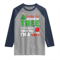 Funny Christmas Raglan Shirt Lay Under The Tree Xmas Family Pajama Gift - Wonder Print Shop