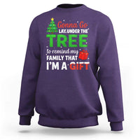 Funny Christmas Sweatshirt Lay Under The Tree Xmas Family Pajama Gift - Wonder Print Shop