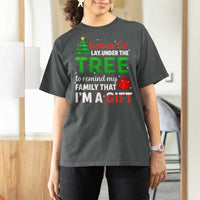 Funny Christmas T Shirt For Women Lay Under The Tree Xmas Family Pajama Gift - Wonder Print Shop