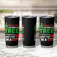 Funny Christmas Tumbler Cup Lay Under The Tree Xmas Family Pajama Gift - Wonder Print Shop