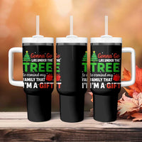 Funny Christmas Tumbler With Handle Lay Under The Tree Xmas Family Pajama Gift - Wonder Print Shop