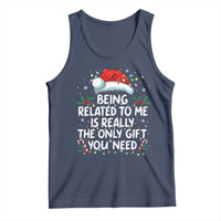Being Related To Me Funny Christmas Tank Top Family Xmas Pajamas - Wonder Print Shop