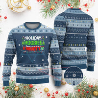 Holiday Hoobie Whatty Hanukkah Ugly Sweater Funny Christmas Movie - Wonder Print Shop