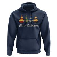 Christmas Tree Hoodie Retro Wizard Trees Magical Cute Family Pajama - Wonder Print Shop