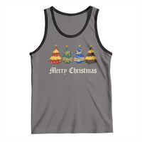 Christmas Tree Tank Top Retro Wizard Trees Magical Cute Family Pajama - Wonder Print Shop