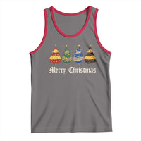 Christmas Tree Tank Top Retro Wizard Trees Magical Cute Family Pajama - Wonder Print Shop