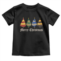 Christmas Tree Toddler T Shirt Retro Wizard Trees Magical Cute Family Pajama - Wonder Print Shop