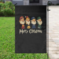 Merry Christmas Santa Garden Flag Vintage Wizard Holiday Season Cute Family Pajama - Wonder Print Shop