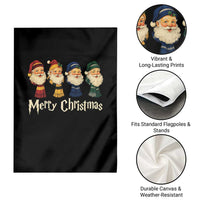 Merry Christmas Santa Garden Flag Vintage Wizard Holiday Season Cute Family Pajama - Wonder Print Shop