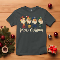 Merry Christmas Santa T Shirt Vintage Wizard Holiday Season Cute Family Pajama - Wonder Print Shop