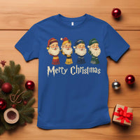 Merry Christmas Santa T Shirt Vintage Wizard Holiday Season Cute Family Pajama - Wonder Print Shop