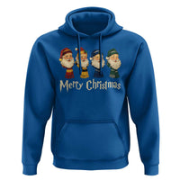Merry Christmas Santa Hoodie Vintage Wizard Holiday Season Cute Family Pajama - Wonder Print Shop